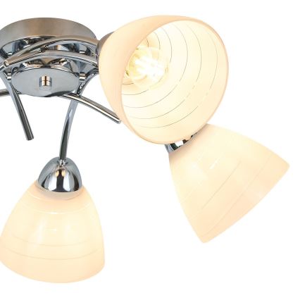 Opbouwkroonluchter CLARA 5xE27/15W/230V glanzend chroom
