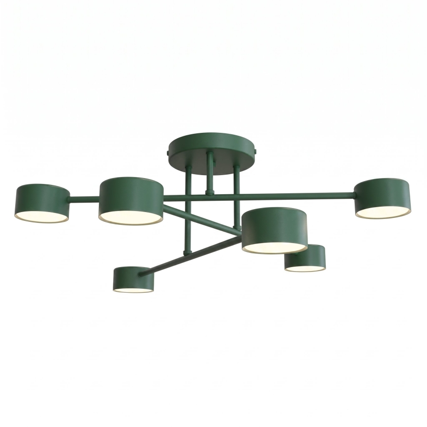 Opbouwkroonluchter HALO 6xGX53/10W/230V groen
