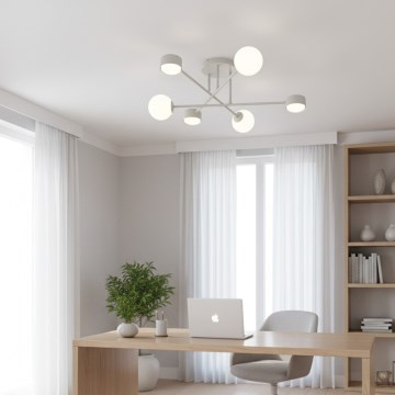 Opbouwkroonluchter HOLON 3xG9/8W/230V + 3xGX53/12W wit