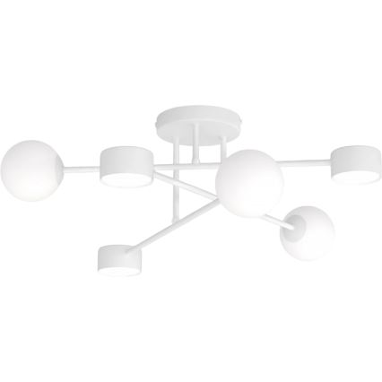 Opbouwkroonluchter HOLON 3xG9/8W/230V + 3xGX53/12W wit