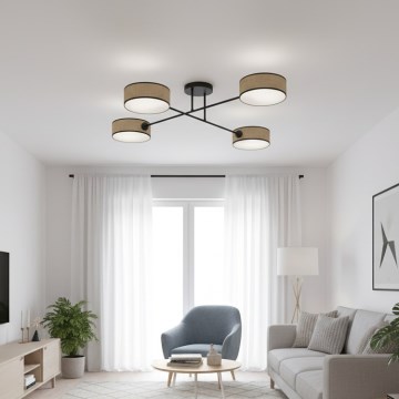 Opbouwkroonluchter MAGA 4xE14/10W/230V beige