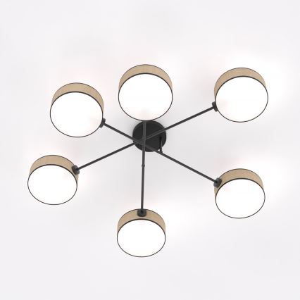 Opbouwkroonluchter MAGA 6xE14/10W/230V beige