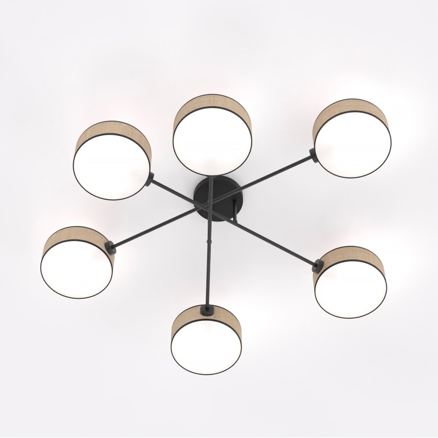Opbouwkroonluchter MAGA 6xE14/10W/230V beige