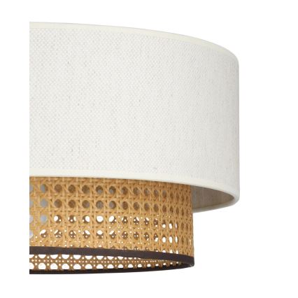 Opbouwkroonluchter NATIA 1xE27/60W/230V wit/bruin