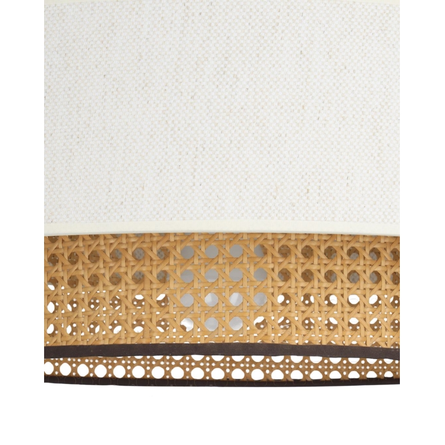 Opbouwkroonluchter NATIA 1xE27/60W/230V wit/bruin