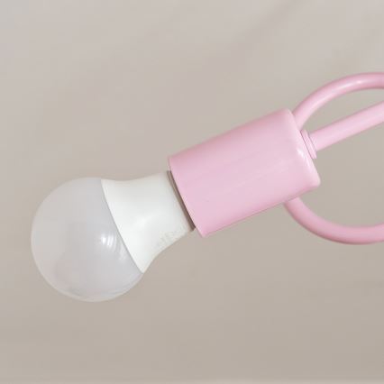 Opbouwkroonluchter OXFORD 2xE27/15W/230V roze