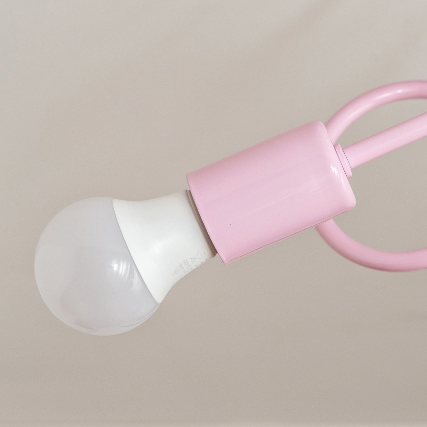 Opbouwkroonluchter OXFORD 2xE27/15W/230V roze