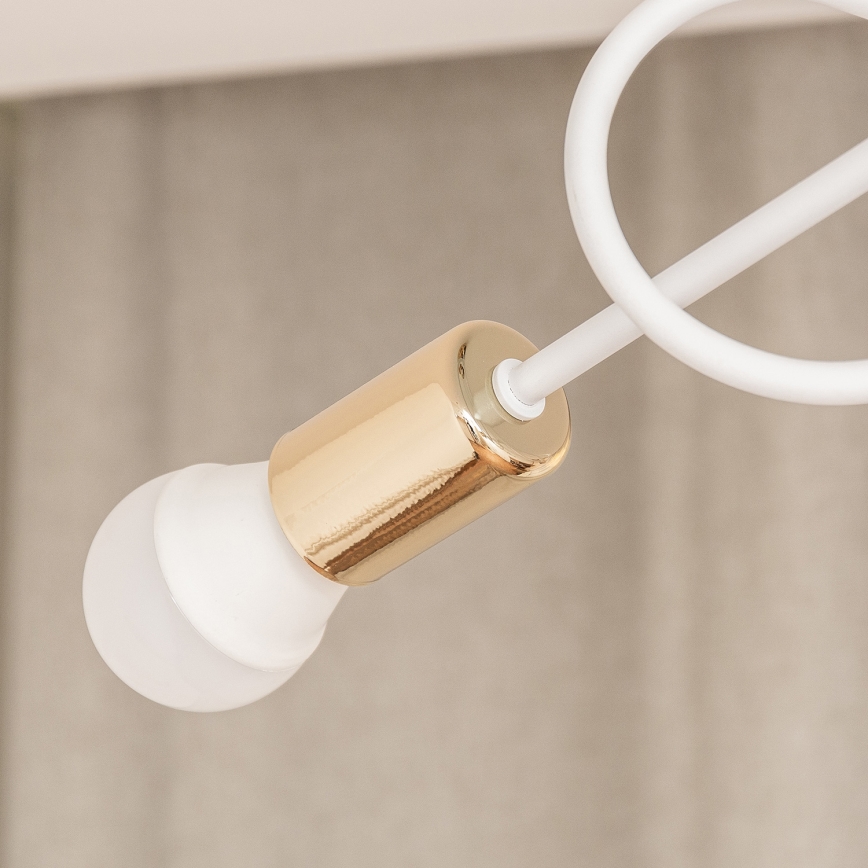 Opbouwkroonluchter OXFORD 3x E27/15W/230V goud/wit