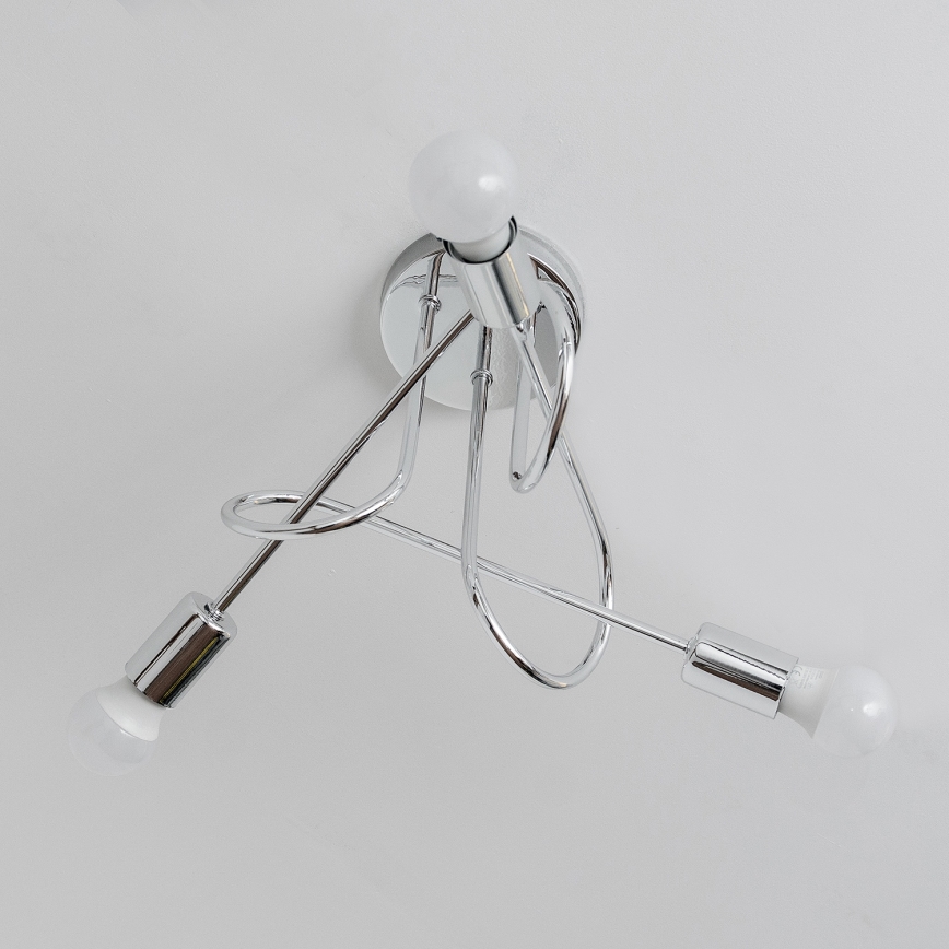 Opbouwkroonluchter OXFORD 3xE27/15W/230V glanzend chroom