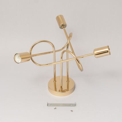 Opbouwkroonluchter OXFORD 3xE27/15W/230V goud