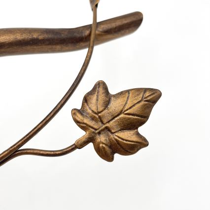 Opbouwkroonluchter ROZETA 5xE14/40W/230V brons