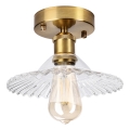 Opbouwkroonluchter TRISH 1xE27/15W/230V goud/helder