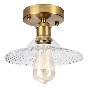 Opbouwkroonluchter TRISH 1xE27/15W/230V goud/helder