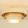 Opbouwkroonluchter WENTA 1xE27/60W/230V Ø 50 cm beige/goud