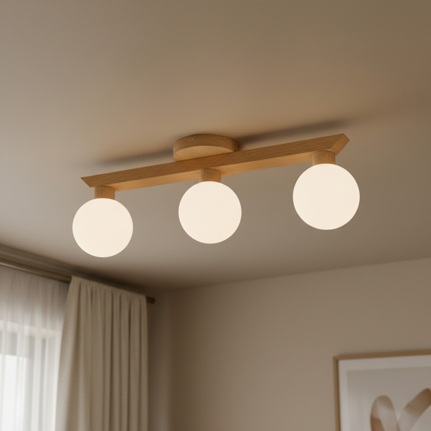 Opbouwlamp ANTONIO 3xG9/5W/230V eik/wit