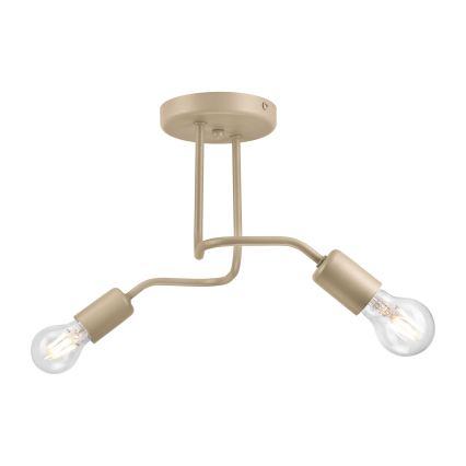 Opbouwlamp CHARLIE 2xE27/15W/230V beige