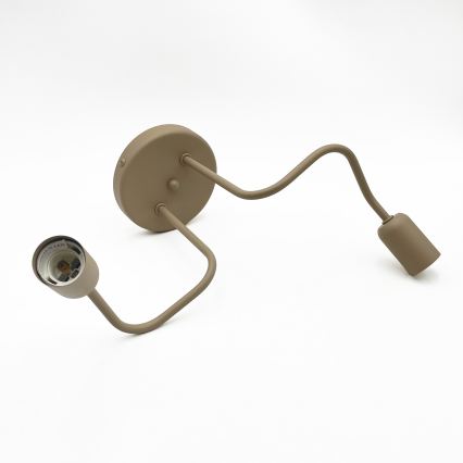 Opbouwlamp CHARLIE 2xE27/15W/230V beige