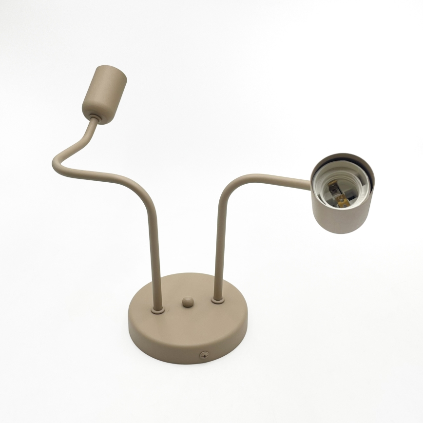 Opbouwlamp CHARLIE 2xE27/15W/230V beige