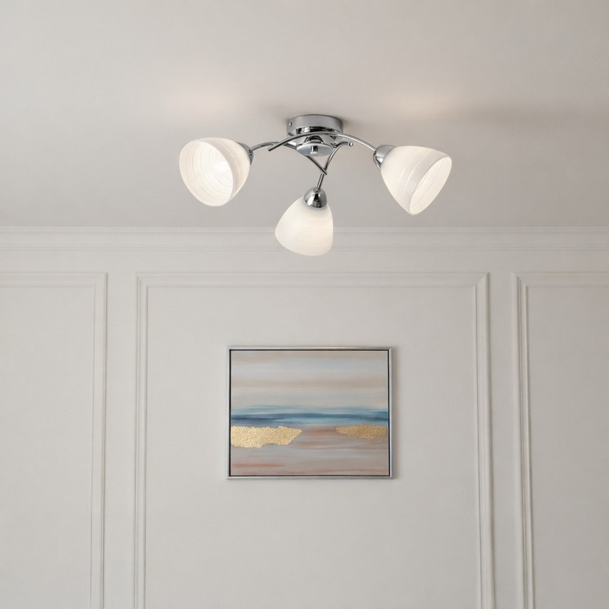 Opbouwlamp CLARA 3xE27/15W/230V glanzend chroom