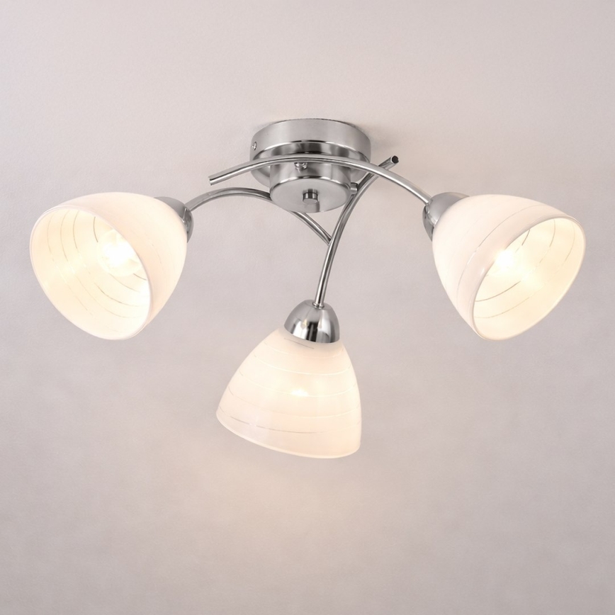 Opbouwlamp CLARA 3xE27/15W/230V glanzend chroom