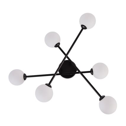 Opbouwlamp DORADO 6xG9/28W/230V zwart