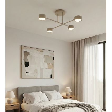 Opbouwlamp HALO 4xGX53/10W/230V beige