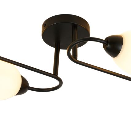 Opbouwlamp KING 4xE27/15W/230V zwart