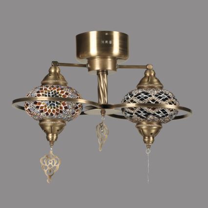 Opbouwlamp YENI 1xE27/40W/230V brons