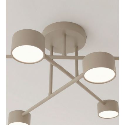 Opbouwplafondlamp HALO 6xGX53/10W/230V beige