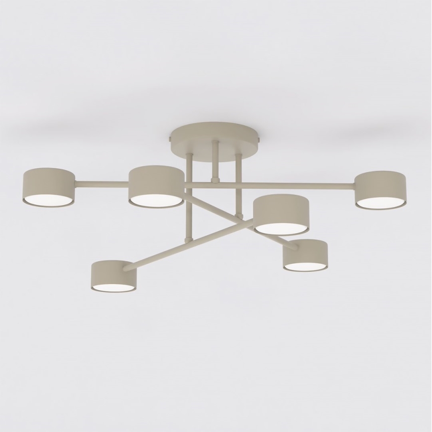 Opbouwplafondlamp HALO 6xGX53/10W/230V beige