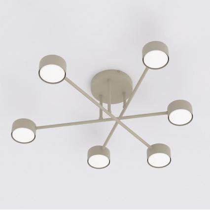 Opbouwplafondlamp HALO 6xGX53/10W/230V beige