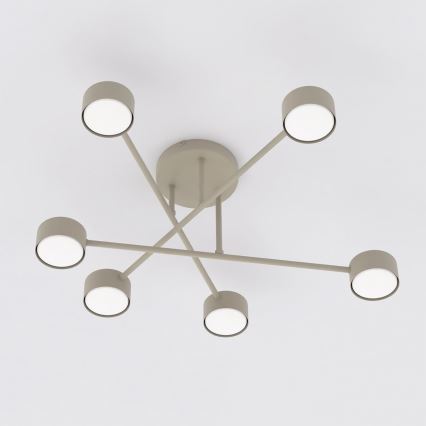 Opbouwplafondlamp HALO 6xGX53/10W/230V beige
