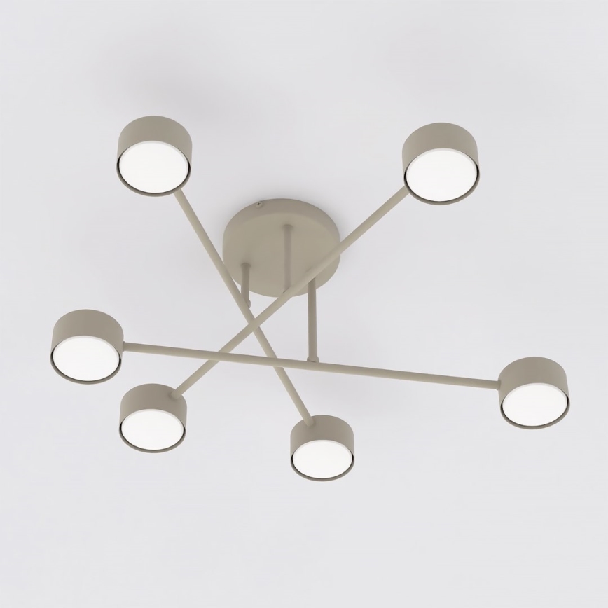 Opbouwplafondlamp HALO 6xGX53/10W/230V beige