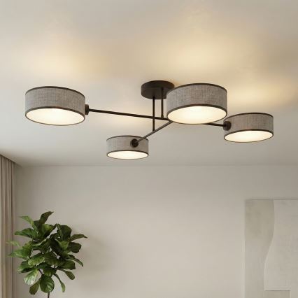 Opbouwplafondlamp MAGA 4xE14/10W/230V grijs