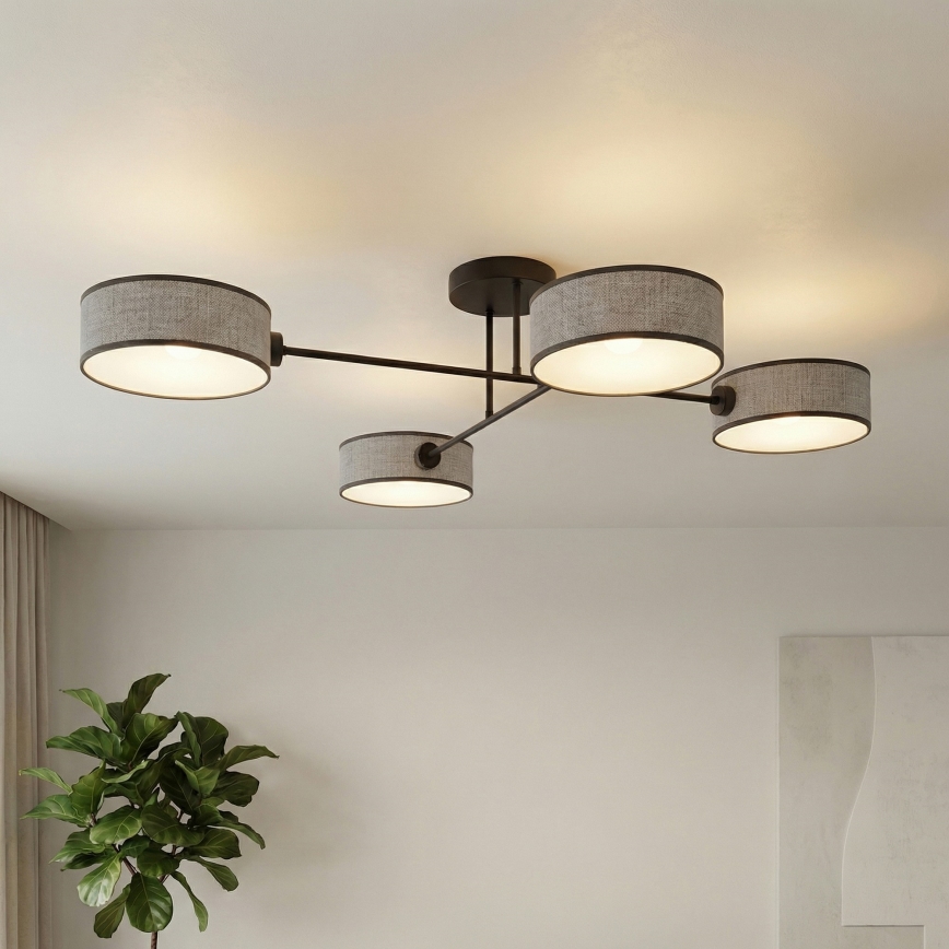 Opbouwplafondlamp MAGA 4xE14/10W/230V grijs