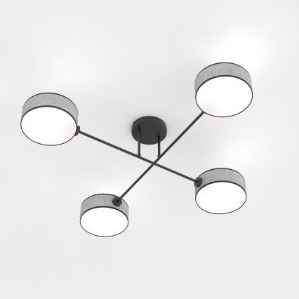 Opbouwplafondlamp MAGA 4xE14/10W/230V grijs