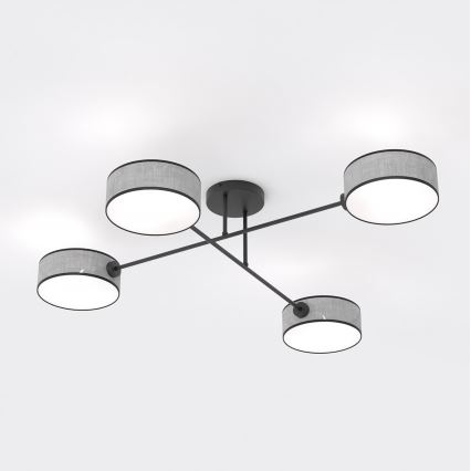 Opbouwplafondlamp MAGA 4xE14/10W/230V grijs
