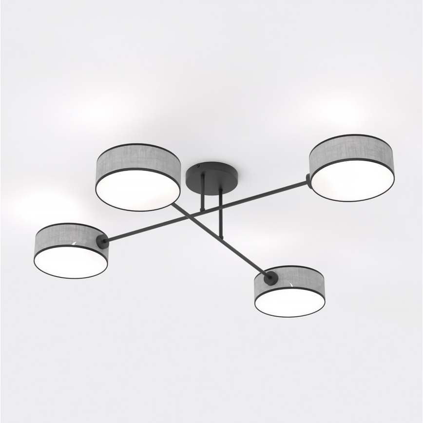Opbouwplafondlamp MAGA 4xE14/10W/230V grijs