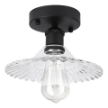 Opbouwplafondlamp TRISH 1xE27/15W/230V zwart/helder