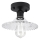 Opbouwplafondlamp TRISH 1xE27/15W/230V zwart/helder