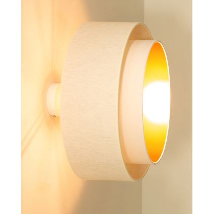 Opbouwplafonnière NATIA 1xE27/60W/230V Ø 45 cm wit