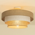 Opbouwplafonnière WENTA 1xE27/60W/230V Ø 50 cm jute/crème