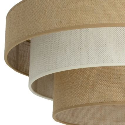 Opbouwplafonnière WENTA 1xE27/60W/230V Ø 50 cm jute/crème