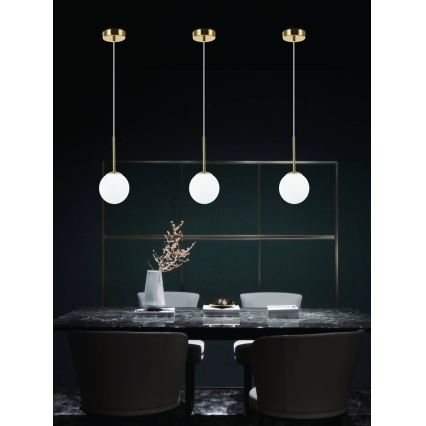 Open Design OR80087 - Badkamerhanglamp aan kabel BAO 1xG9/8W/230V IP44 goudkleurig