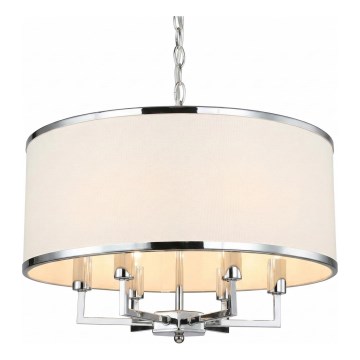 Open Design OR80216 - Suspension à chaîne CASA 6xE14/15W/230V crème/chrome brillant
