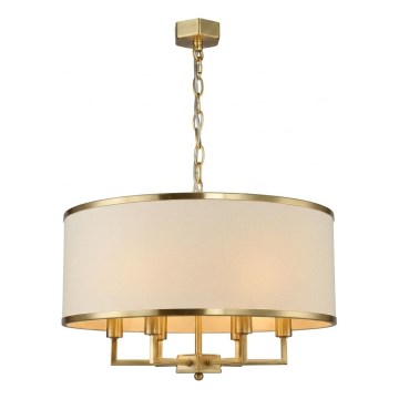 Open Design OR80230 - Suspension à chaîne CASA 6xE14/15W/230V crème/laiton