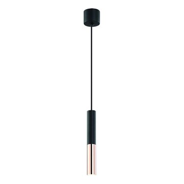 Open Design OR80827 - Suspension sur câble SLIMI 1xG9/3,5W/230V noir/or rose