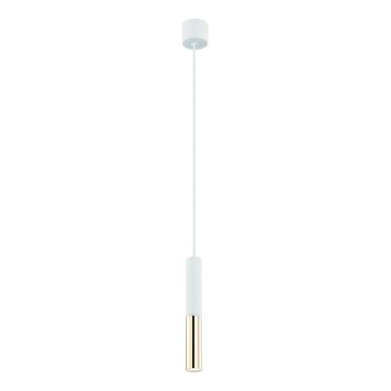 Open Design OR80841 - Suspension SLIMI sur câble 1xG9/3,5W/230V blanc/doré
