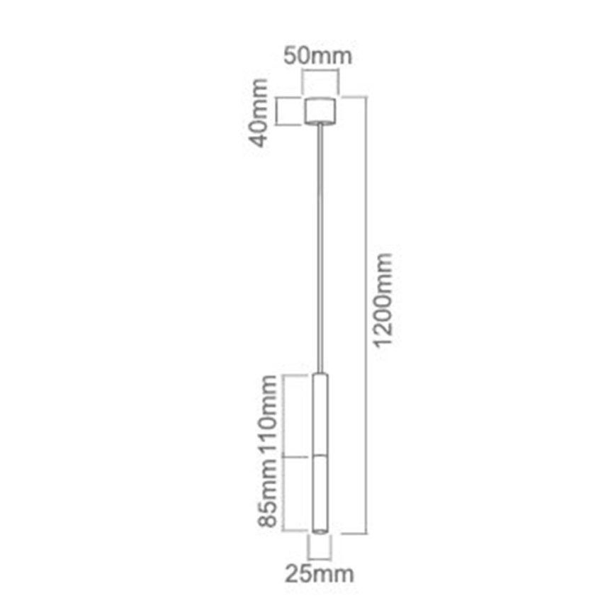 Open Design OR80858 - Suspension sur câble SLIMI 1xG9/3,5W/230V blanc/or rose