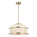 Open Design OR80889 - Suspension sur tige STANZA 3xE27/15W/230V Ø 42 cm laiton/blanc